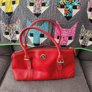 Vintage Dooney and Bourke  Red Leather Handbag